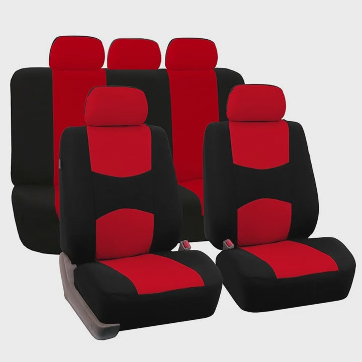 Upgrade Your Car Interior With A Universal Fit 5Seat Polyester Car Seat Cover Set
